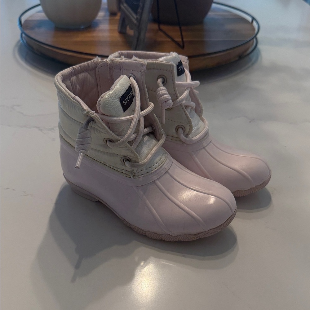 Sperry Kids Light Pink Rain Boots